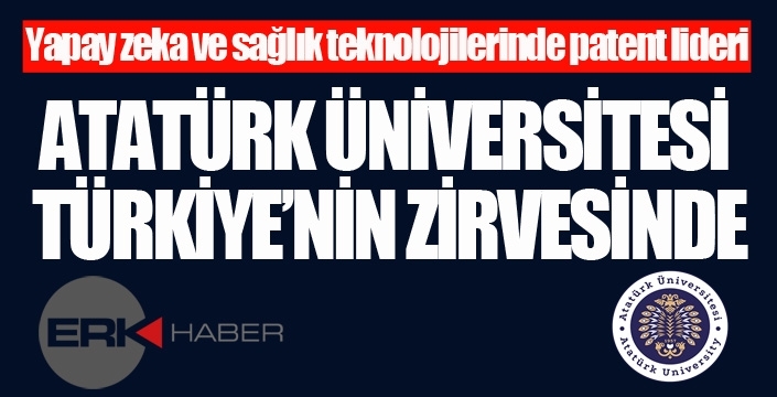 Atatürk Üniversitesi, Sağlıkta Yapay Zekâ Patentlerinde Türkiye’nin Zirvesinde…