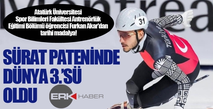 Ve Atatürk Üniversitesi dünya 3.sü