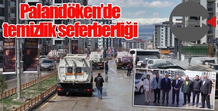 Palandöken'de temizlik seferberliği...