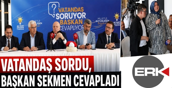 VATANDAŞ SORDU, BAŞKAN SEKMEN CEVAPLADI