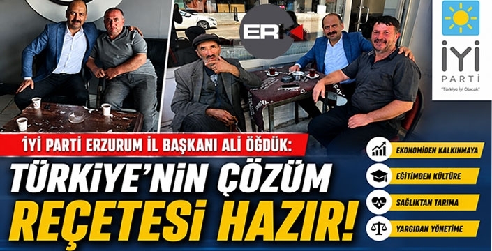 Ali Öğdük: "Türkiye'nin Çözüm Reçetesi Hazır"
