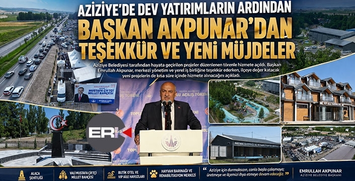 Başkan Akpunar’dan teşekkür ve yeni müjdeler