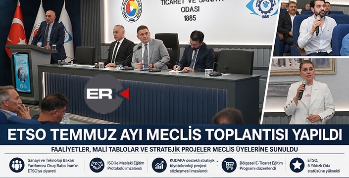 ETSO olağan meclis toplantısı yapıldı