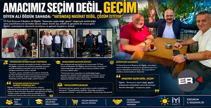 İYİ Partili Öğdük: "Amacımız seçim değil, geçim!"