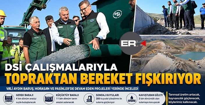 Vali Baruş, DSi yatırımlarını inceledi...