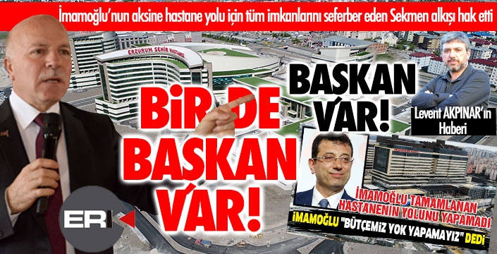 Başkan var, bir de Başkan var! Alkışlar Sekmen'e...