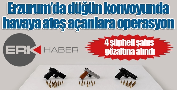 Düğün konvoyunda havaya ateş açınca...