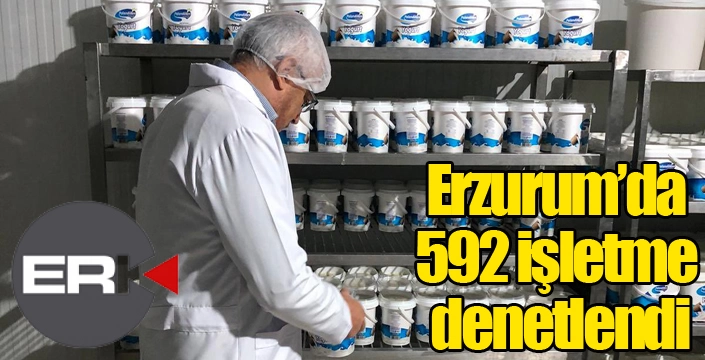 Erzurum’da 592 işletme denetlendi