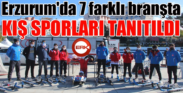 Erzurum'da 7 farklı branşta kış sporları tanıtıldı