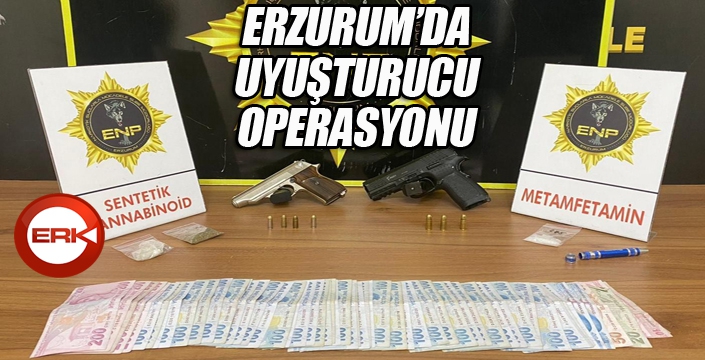 Erzurum'da uyuşturucu operasyonu