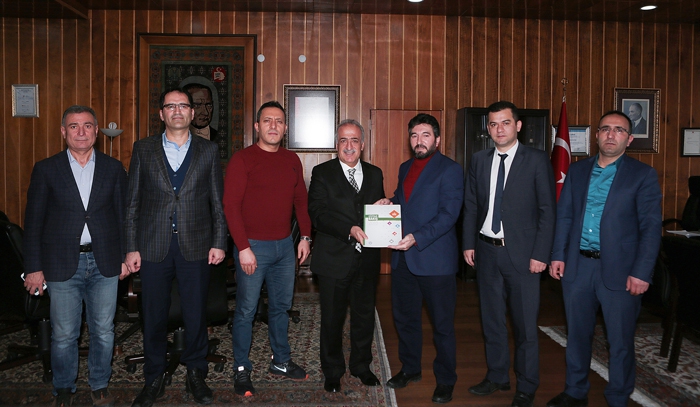 Erzurum Eğitim Bir-Sen’den Rektör Çomaklı’ya ziyaret