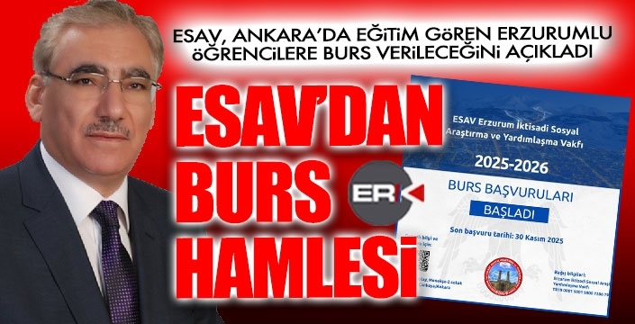 ESAV'dan Erzurumlu öğrencilere burs