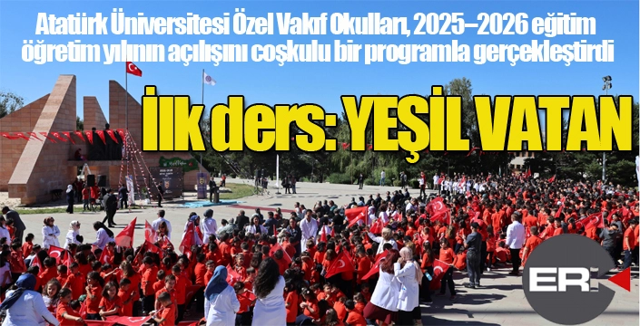 İlk ders: Yeşil vatan...