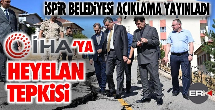 İspir Belediyesi’nden İHA’ya sert tepki