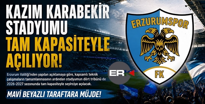 Kazım Karabekir Stadyumu Tam Kapasiteyle Açılıyor