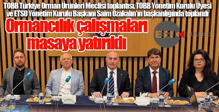 Orman çalışmaları masaya yatırıldı...
