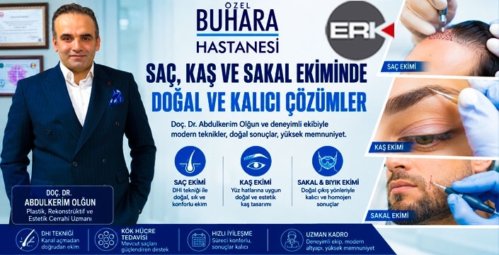 Özel Buhara Hastanesi’nde saç, kaş ve sakal ekiminde yeni dönem...