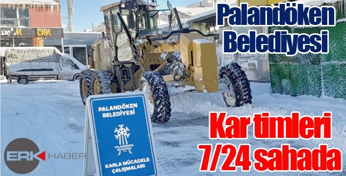 Palandöken Belediyesi Karla Mücadelede Sahada